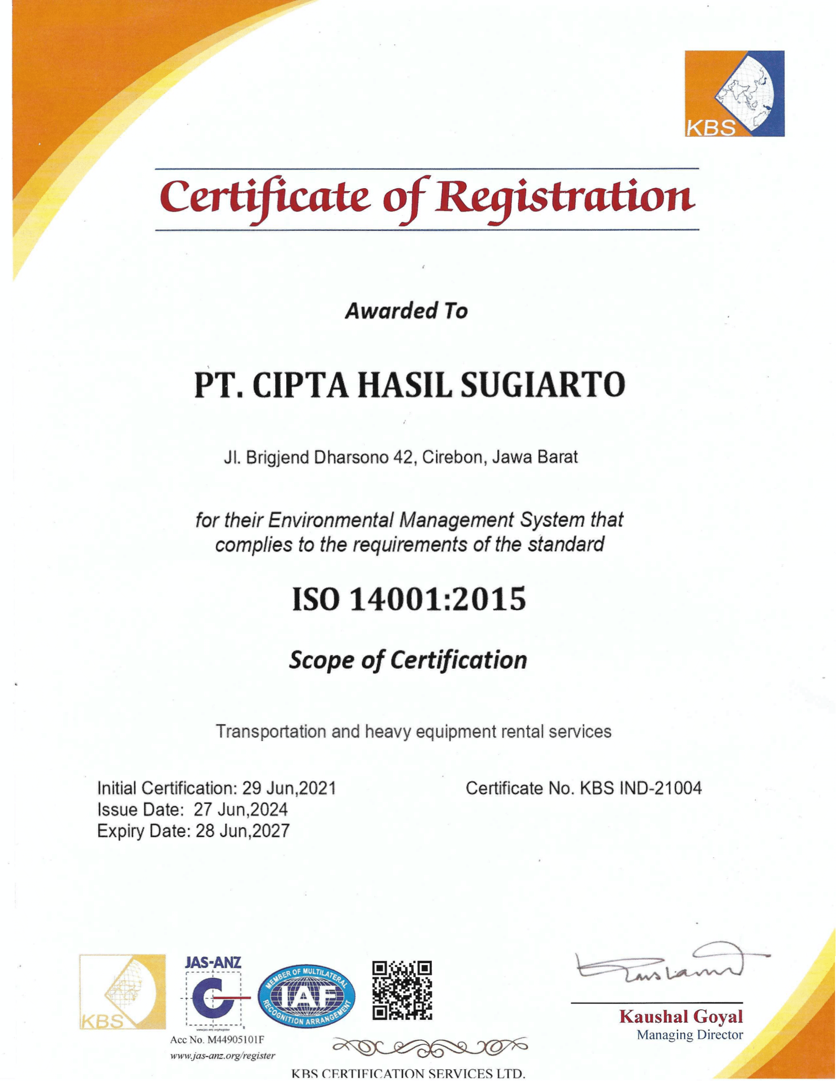 ISO 14001:2015